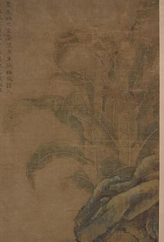 Gu Jianlong, In the manner of the artist, Elegant ladies of the court with antiques and precious objects in a garden.