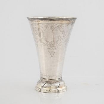 Carl Fredrik Seseman, bägare, delvis förgyllt silver, Arboga 1799.