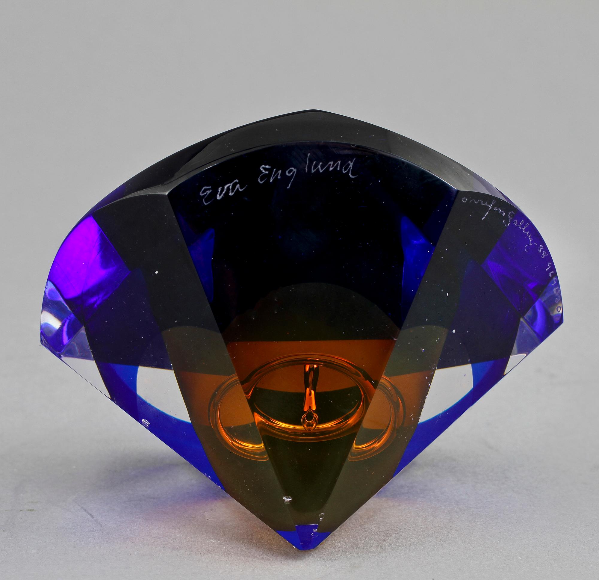 OBJEKT, glas, Eva Englund, Orrefors Gallery, sign, dat -88, numr 30-50.