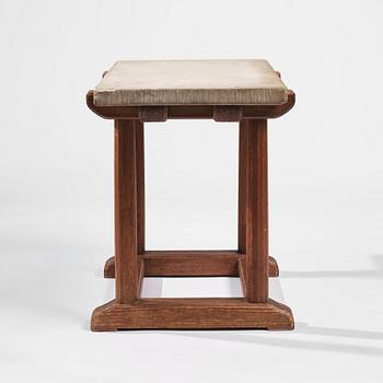 Axel Einar Hjorth, a stained pine and limestone top "Sandhamn" table, Nordiska Kompaniet, Sweden 1931.