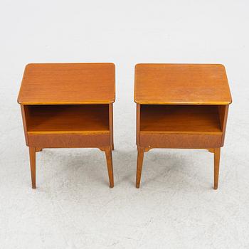 A pair of bedside tables, 1950s/60s.