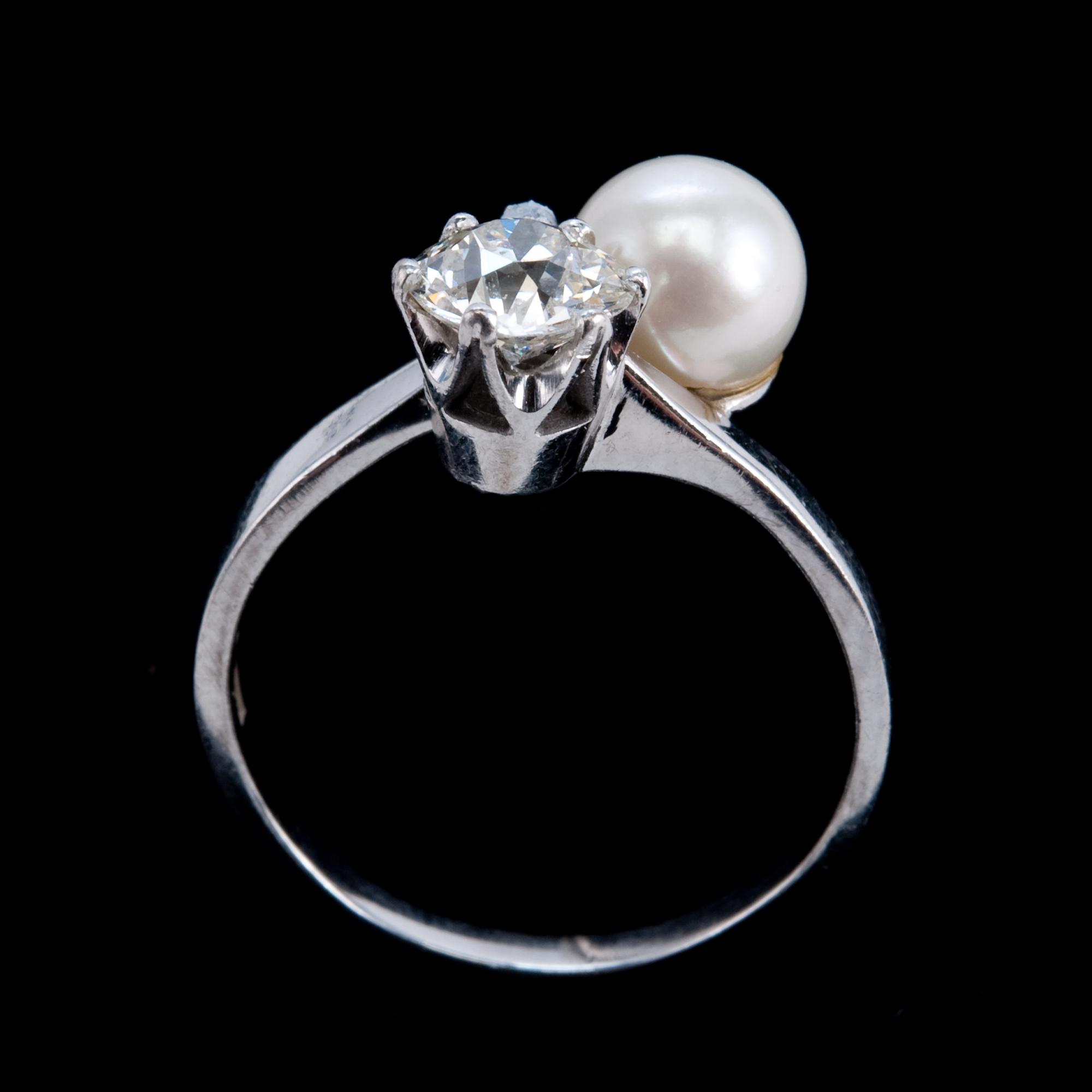 SORMUS, vanhahiottu timantti n. 0.80 ct. H/si3, helmi Ø 7 mm.