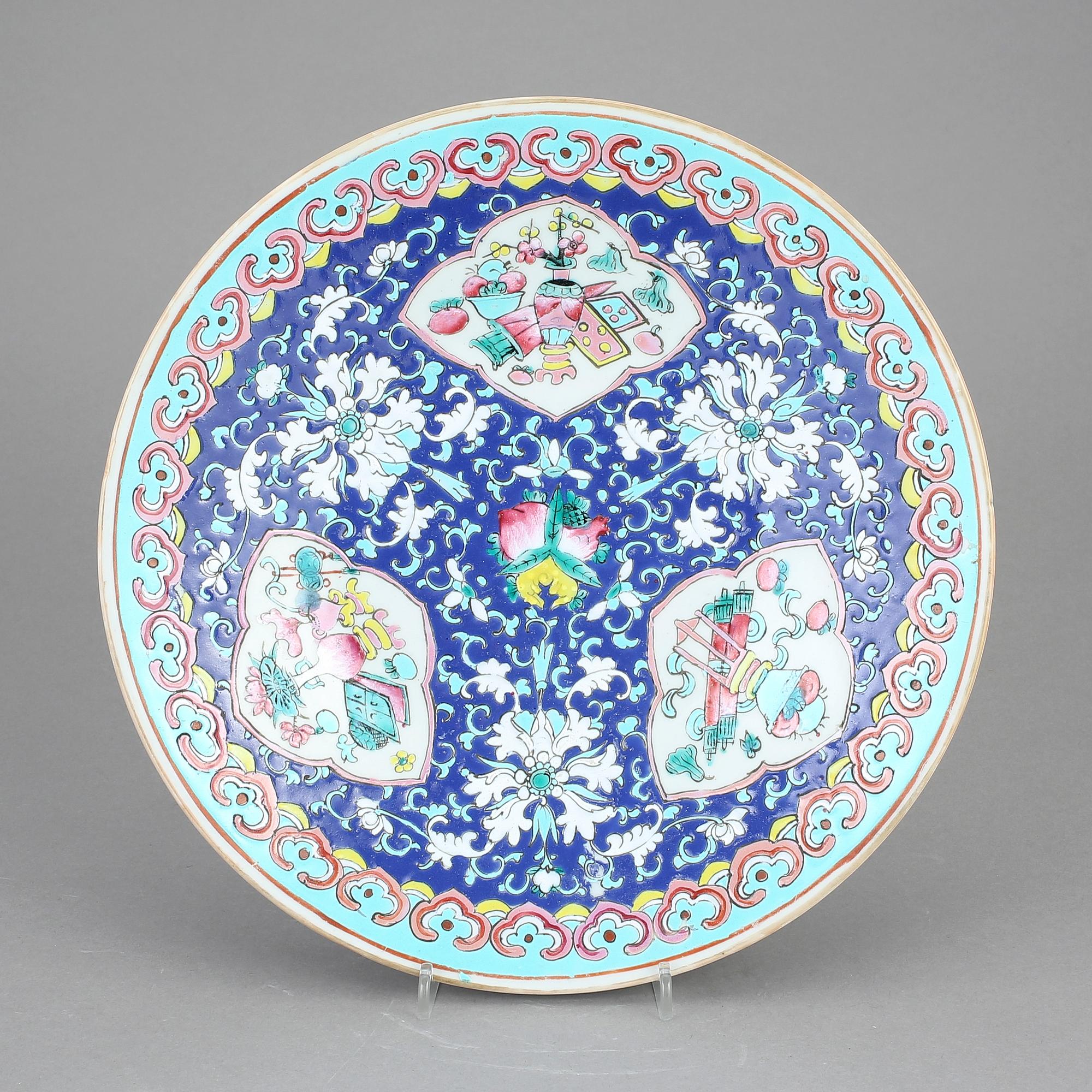 FAT, porslin, Kina, sent 1800-tal.