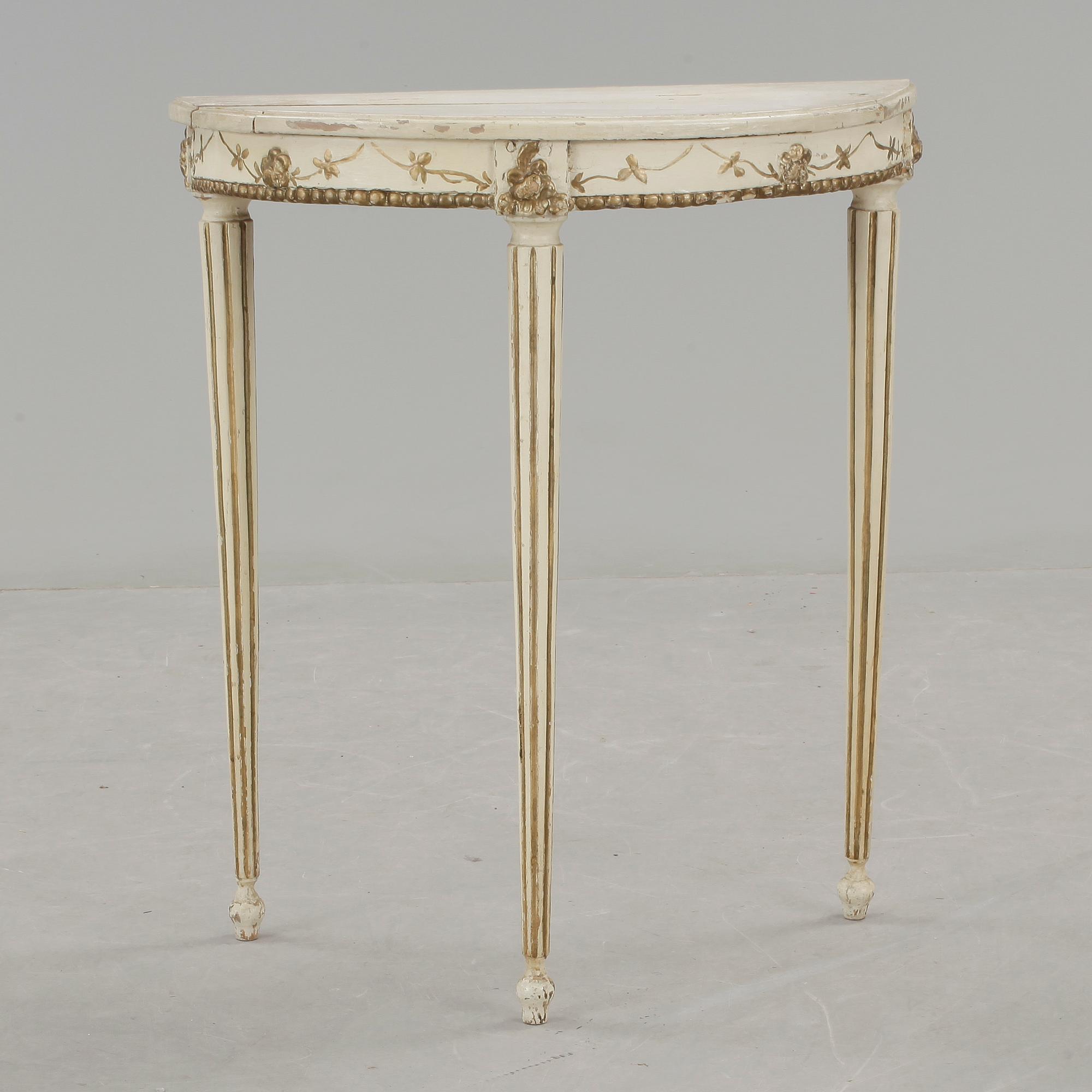 VÄGGBORD, gustaviansk stil, omkring sekelskiftet 1900.
