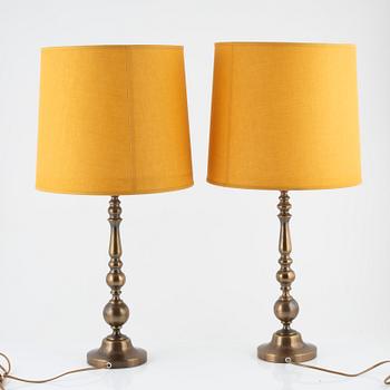 Einar Bäckström, a pair of table lamps, model 7204, Malmö, Sweden.