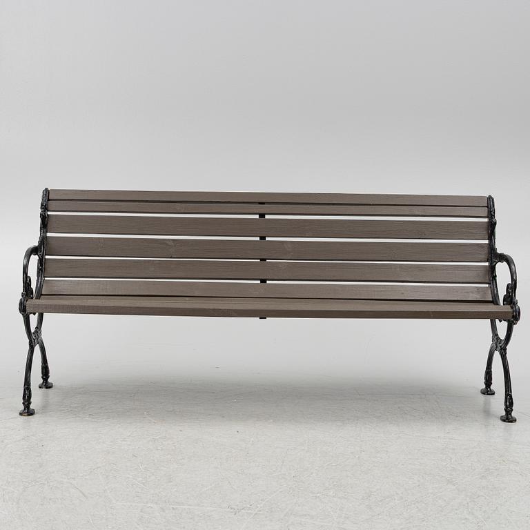 A garden bench, Norrahmmars Bruk, Sweden, later part of the 20th century.
