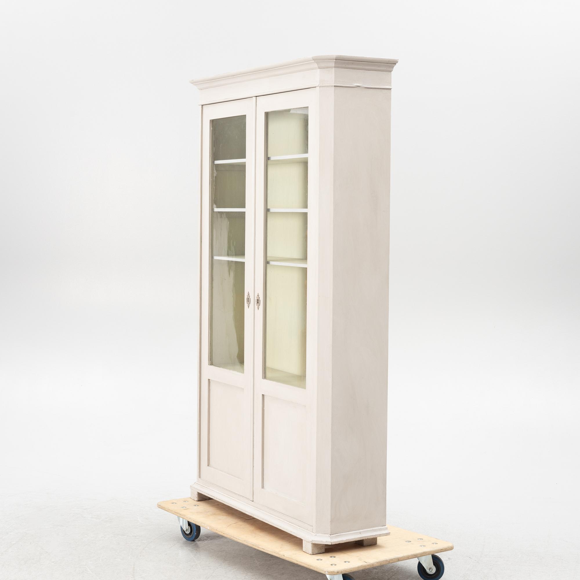 A book cabinet, circa 1900.