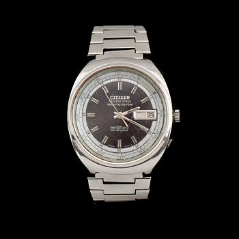 ARMBANDSUR, stål, Citizen Seven Star Yacht Custom, 1960/70-tal.