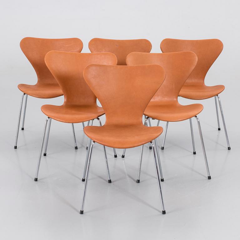 STOLAR 6 s, Arne Jacobsen, "Sjuan", Fritz Hansen, Danmark,