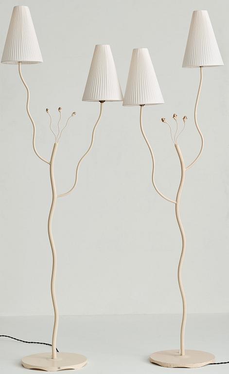 Swedish Modern, golvlampor, 2 st, 1940-50-tal.