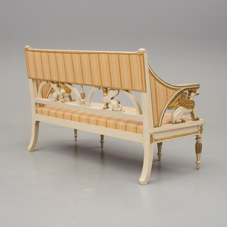 SOFFA, sengustaviansk stil, omkring 1900.