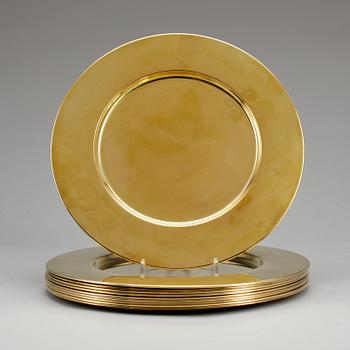 KUVERTTALLRIKAR, 10 st, mässing, Stelton, Danmark, 1900-talets senare hälft.