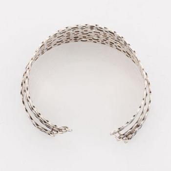 Liisa Vitali, silver bangle, Finland.