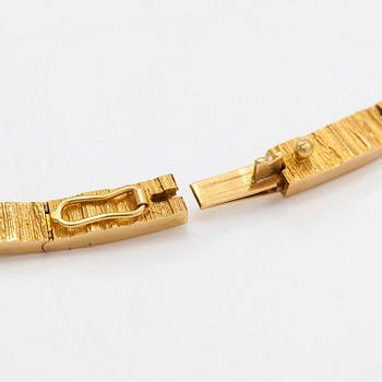 Björn Weckström, collier, "Ciria", 18K guld med briljantslipade diamanter ca 0.26 ct totalt. Lapponia 2007.