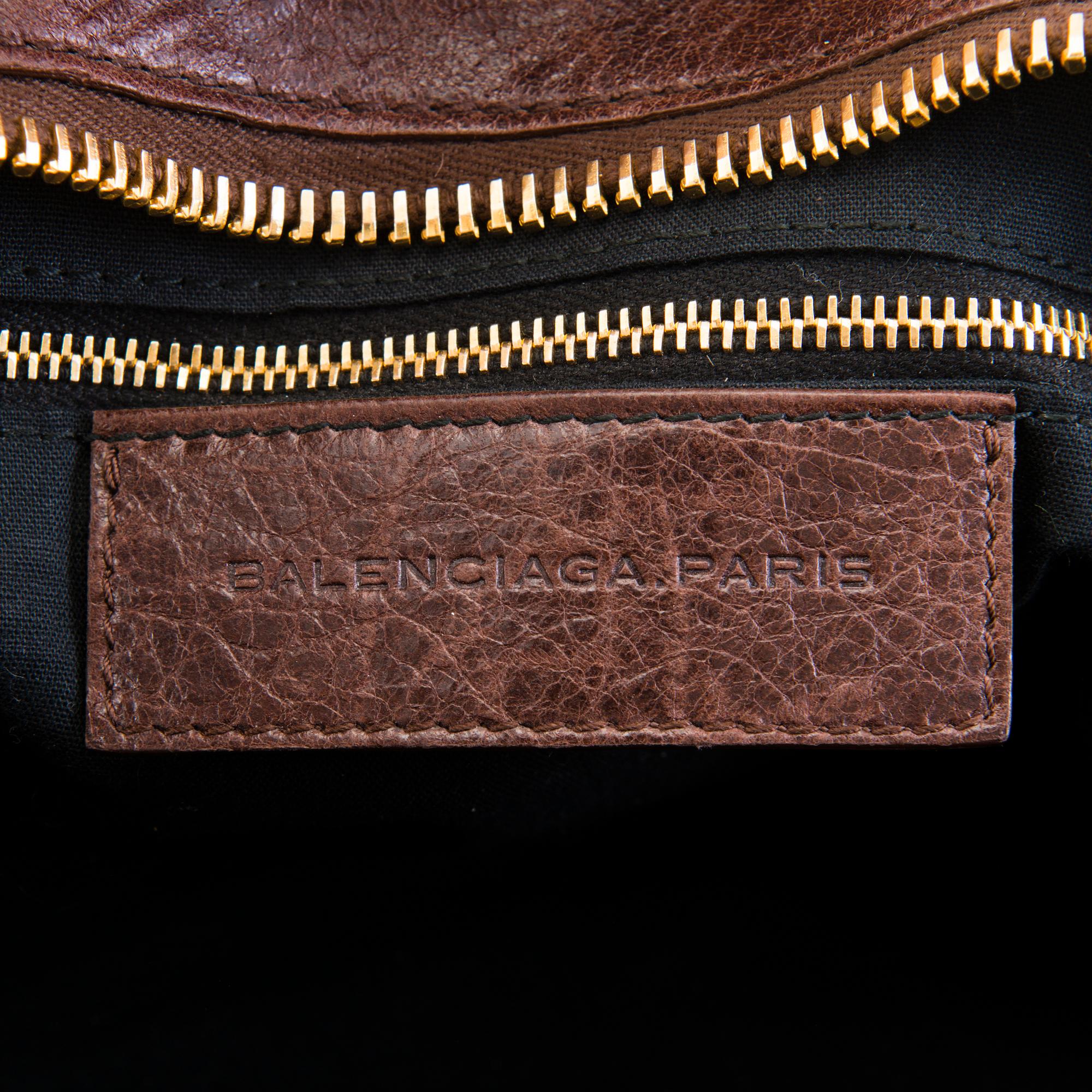 BALENCIAGA Brown Work Giant Bag.