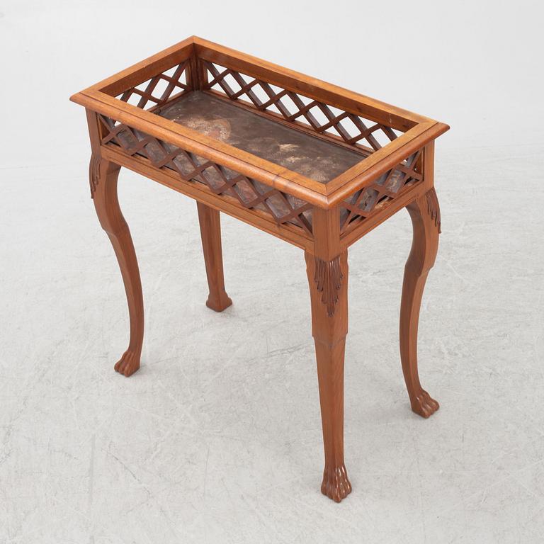 A rococ style flower table, AB Nikolai Bomans Ångsnickeri, Åbo, Finland, first half of the 20th century.