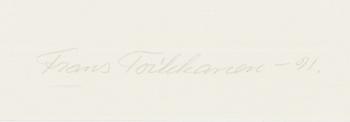 Frans Toikkanen, etching, signed and dated -91, numbered 66/100.
