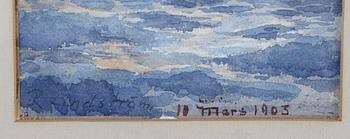 RIKARD LINDSTRÖM, akvarell, signerad och daterad 1903.