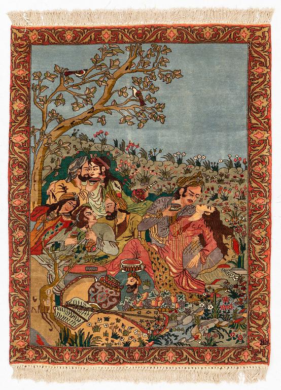 Carpet, Tabriz, approx. 133 x 102 cm.