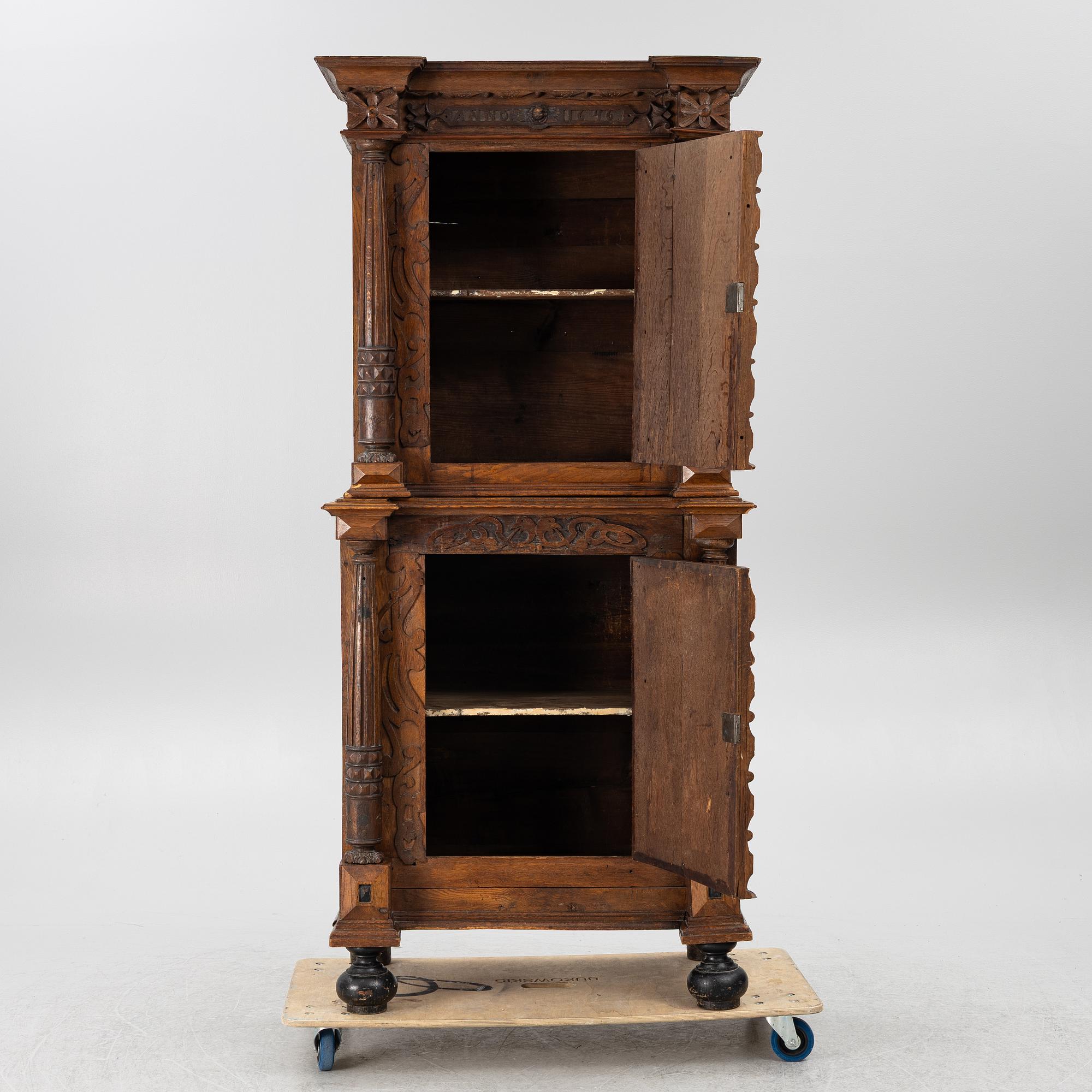 Skåp, barockstil, 1800-tal.