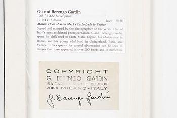 Gianni Berengo Gardin, "Mosaic Floor of Saint Mark's Cathedrale in Venice".