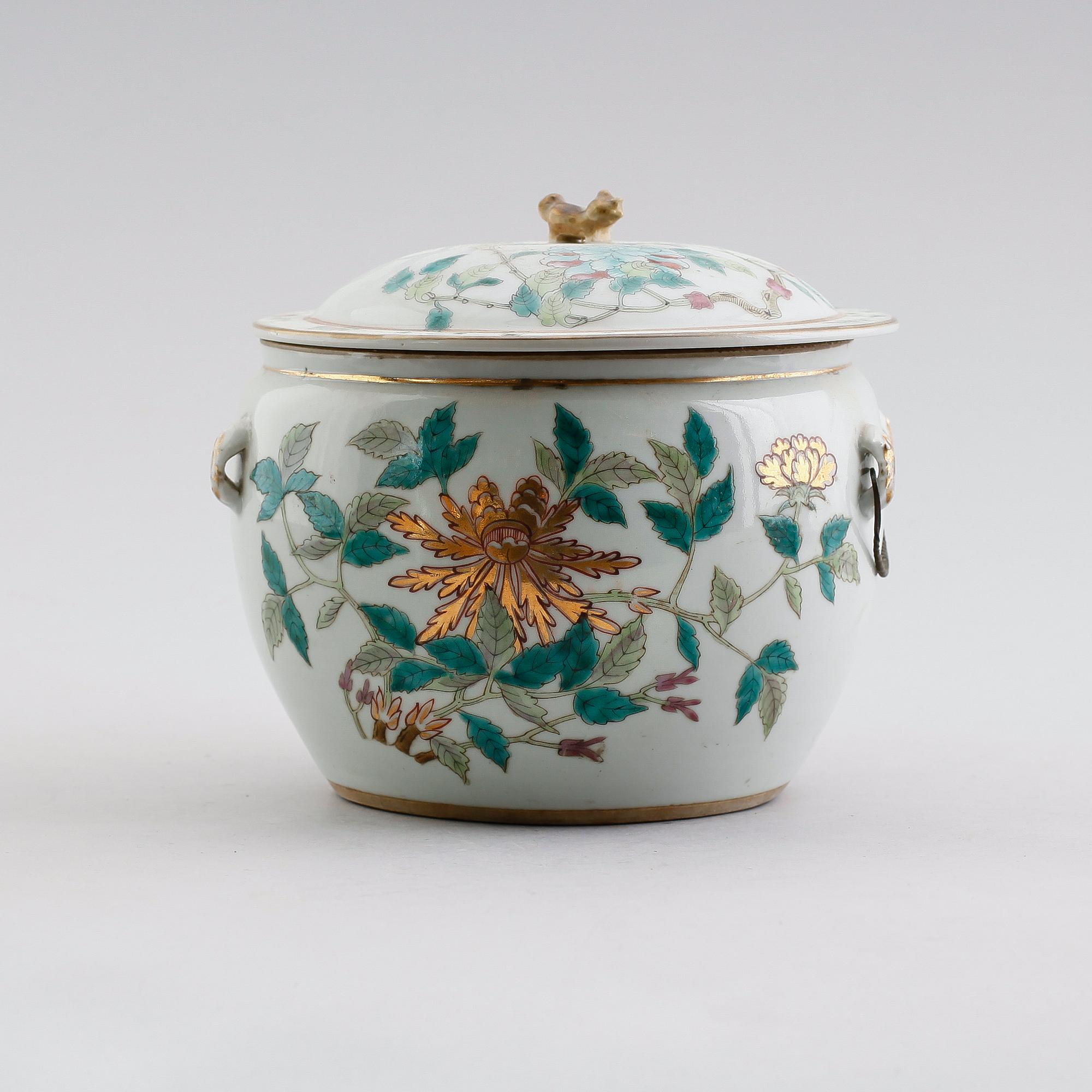 LOCKSKÅL, porslin, Kina, sannolikt 1800-tal.