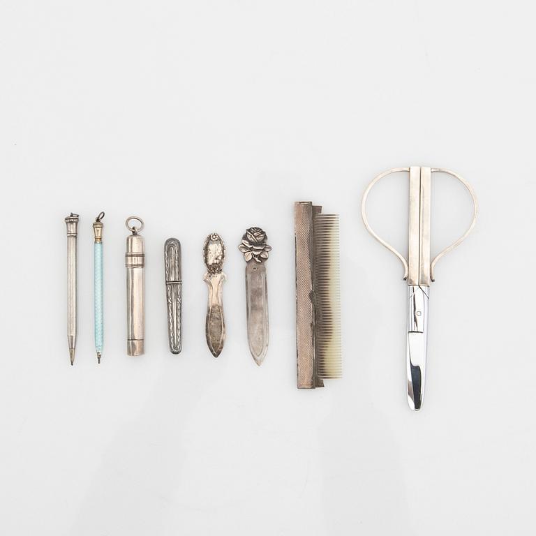 Utensilier, silver, 8 delar.