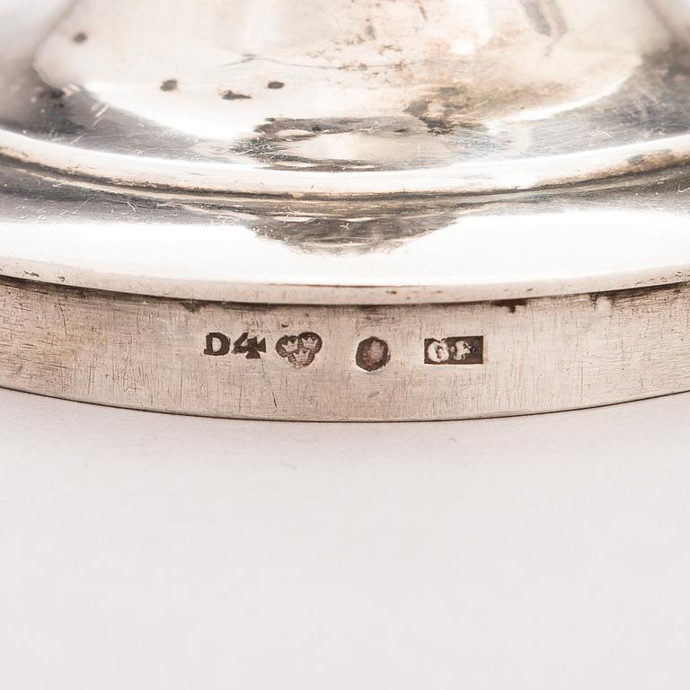 A Swedish Empire Style silver coffee pot, mark of Gustaf Focker, Stockholm, 1834.