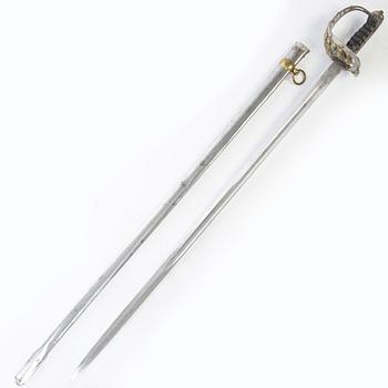 Sabel, brittisk, 1900-talets början, med balja.