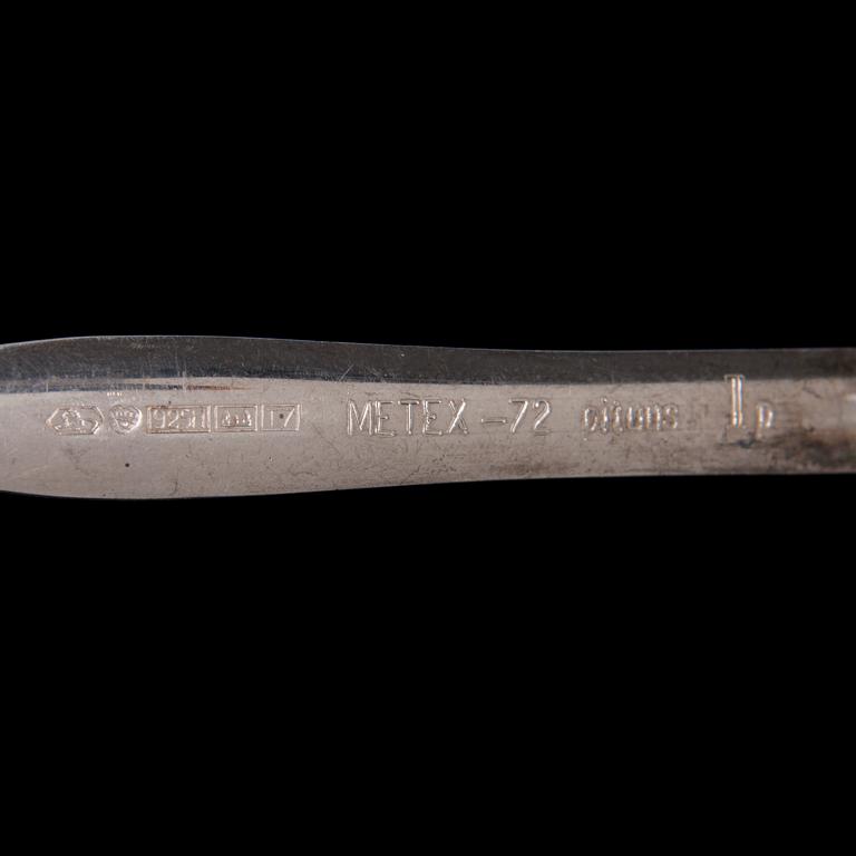 PARTI SILVERBESTICK, 10 delar, bl a Kultakeskus, 1950 samt -70-tal. Tot. vikt ca 321 g.