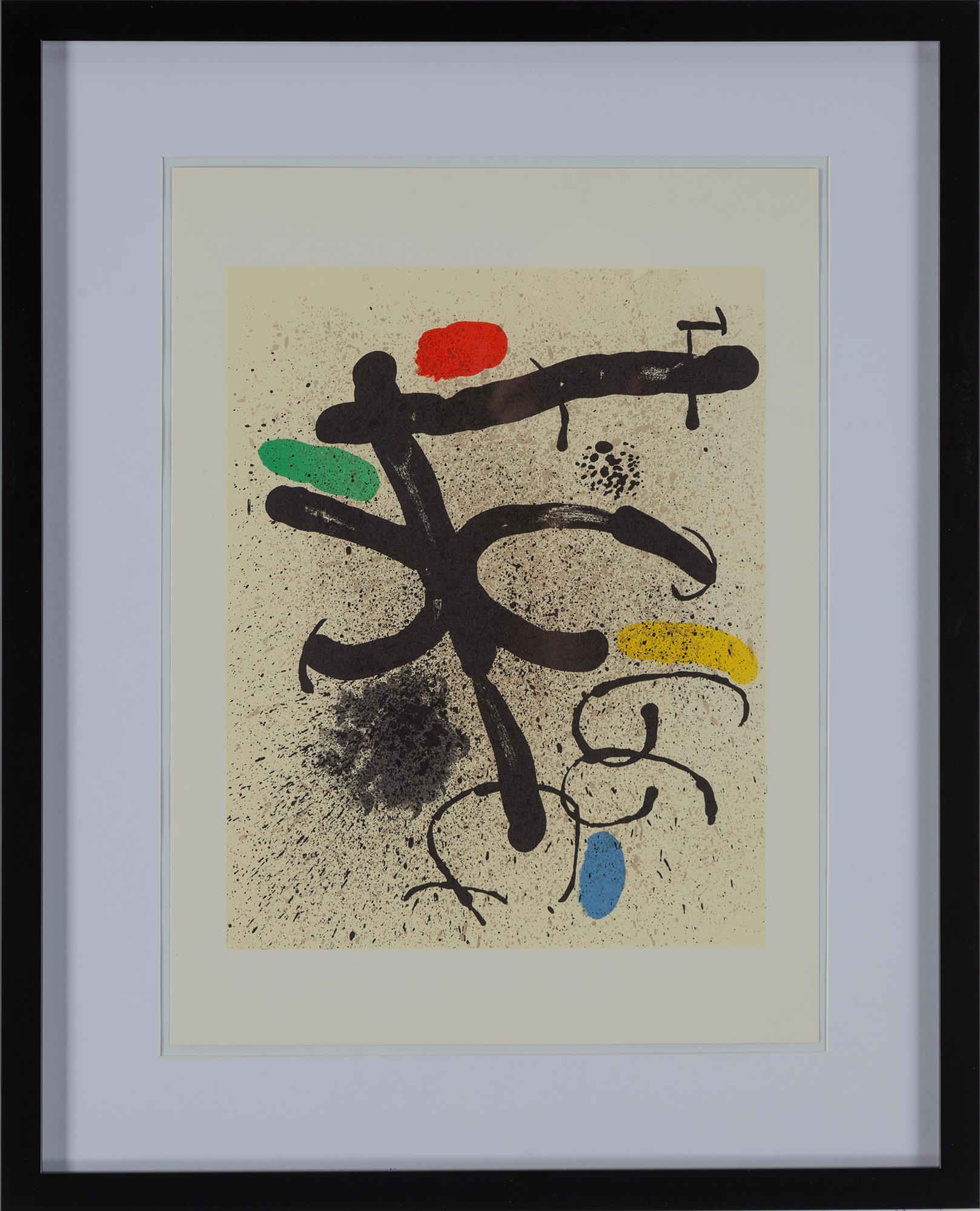 JOAN MIRÓ, efter, färglitografi, ur Derrière le Miroir no 195, 1971.