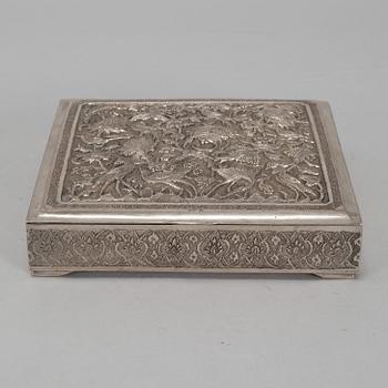 A silver box, first half of the 20th century.