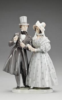 FIGURIN, porslin, Royal Copenhagen. 1900-talets andra hälft.