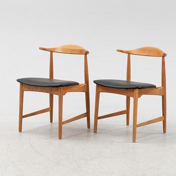 A pair of oak 'Danske' armchairs by Erik Wørts for Ikea, 1960s.