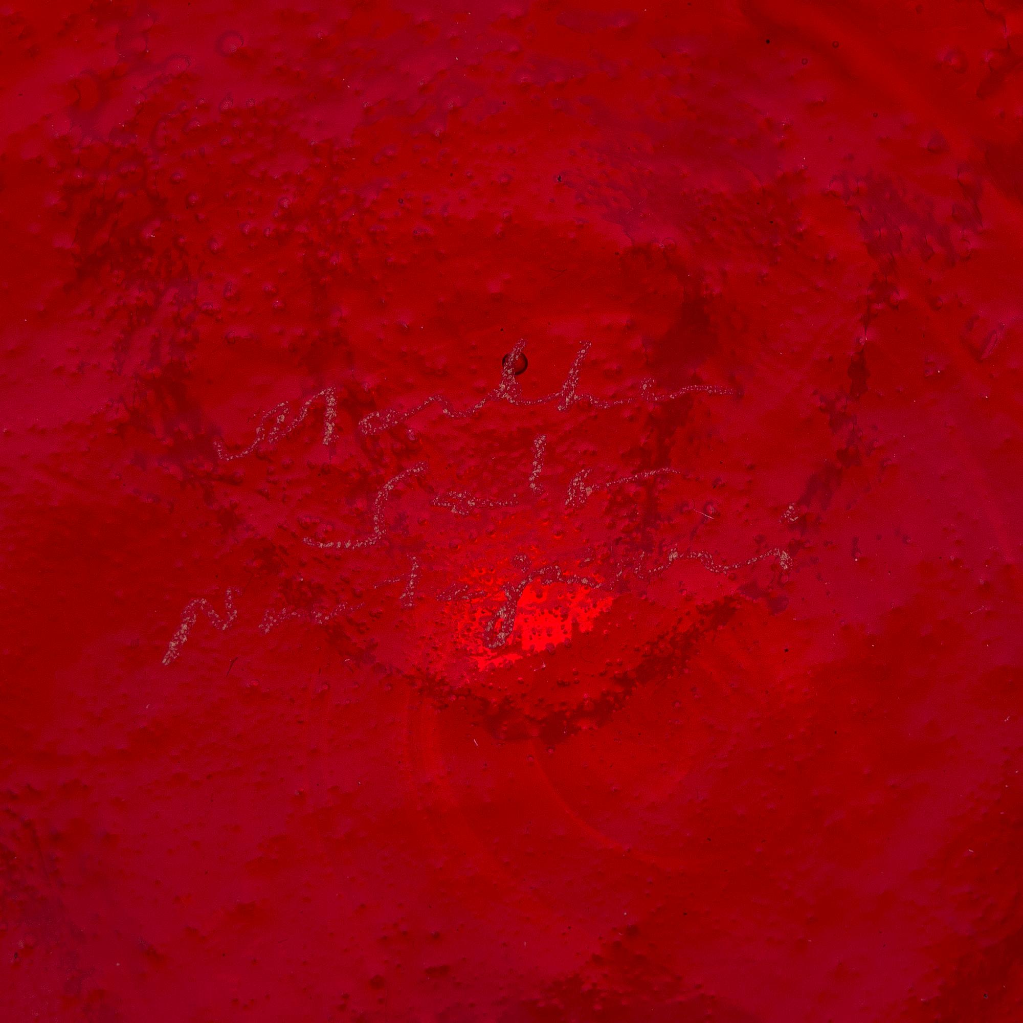 Markku Salo, flaska, signerad Markku Salo, Nuutajärvi.