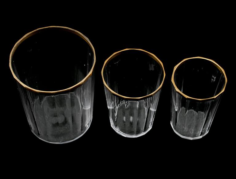 DRICKSGLAS, 3 st, 1800-tal.
