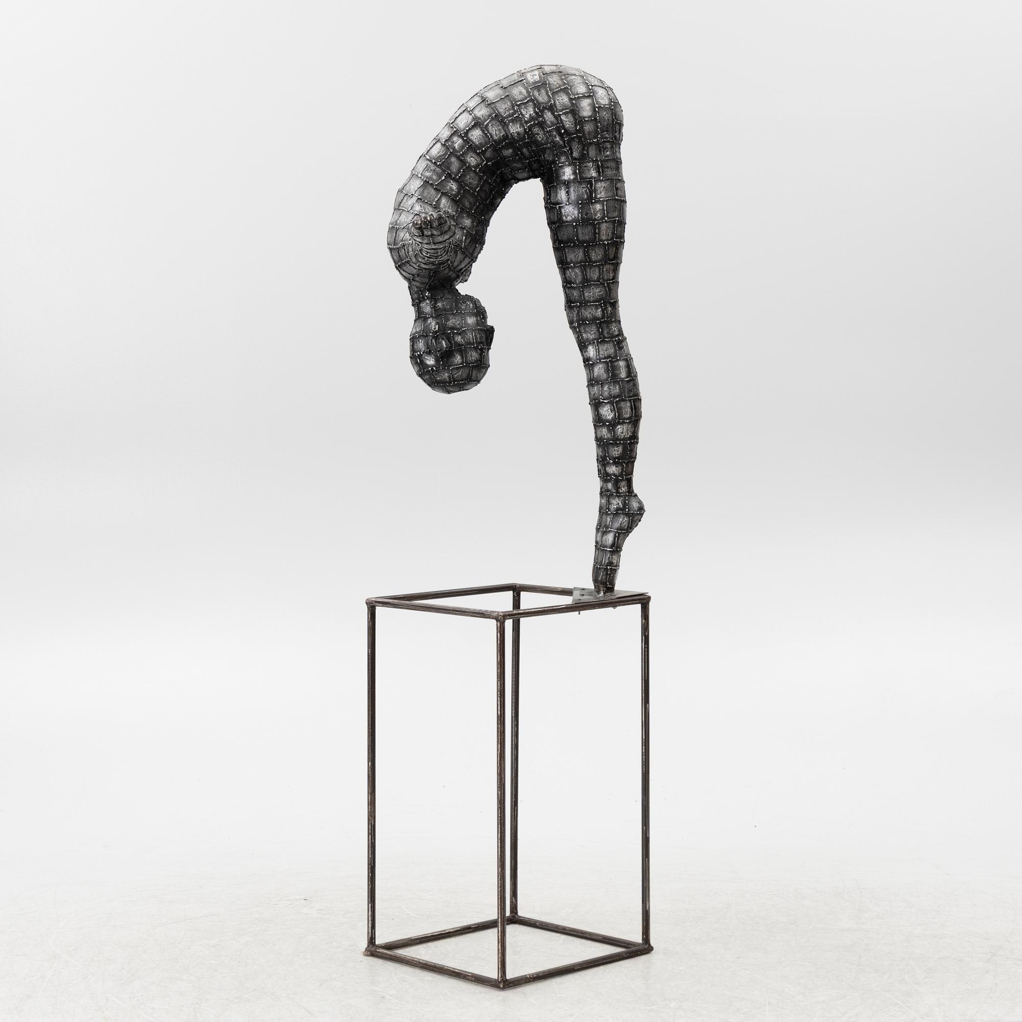 Dekorativ skulptur, patinerad aluminium, Art People Gallery Paris, 2000-tal.