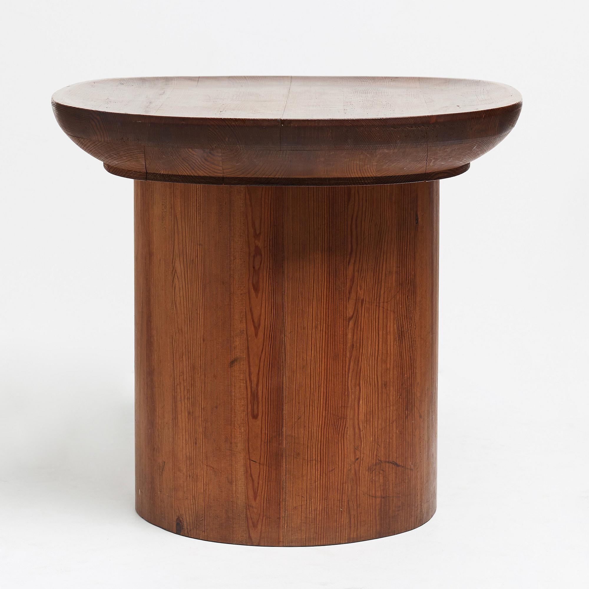 Axel Einar Hjorth, a stained pine "Utö" table, Nordiska Kompaniet, Sweden 1930's.