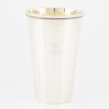 A Swedish 20th century silver vase/beaker, mark of Sven Arne Gillgren, GAB (Guldsmedsaktiebolaget), Stockholm 1967.