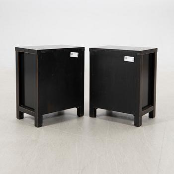 Nightstands, a pair, later part of the 20th century.