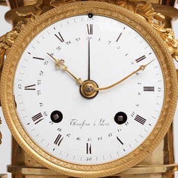 A French early 19th century mantel clock.