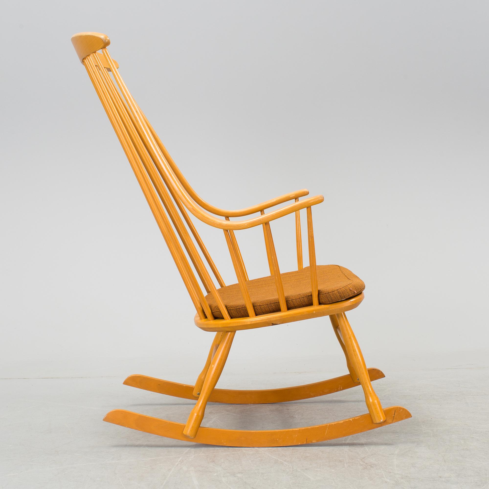 A rocking chair by Lena Larsson, Nesto, Nässjö stolfabrik.