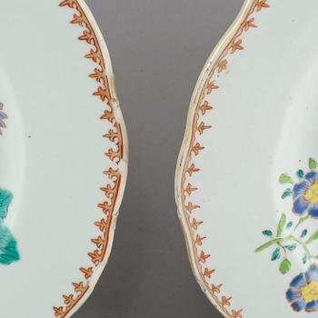 FAT, ett par, porslin, Kina, 1700-tal.