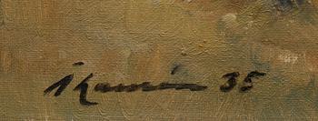 PER ÅKE LAURÉN, öljy kankaalle, signeerattu ja päivätty -35.