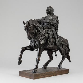 BOHUSLAV SCHNIRCH, sculpture. Bronze. Stamp signed. Height 39.5 cm, length 38 cm.