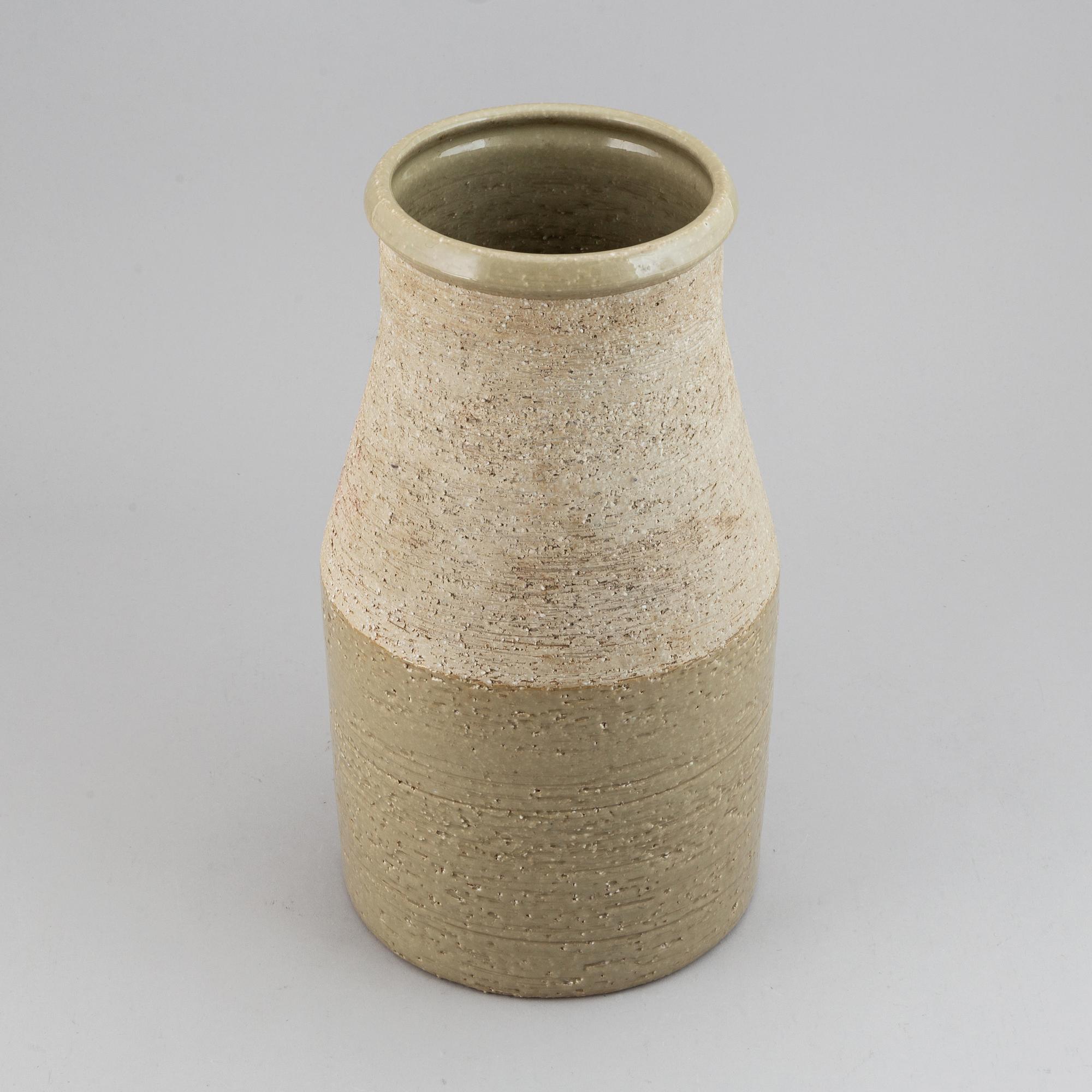 HERTHA BENGTSON, golvvas, stengods, Rörstrand, Sverige, omkring 1900-talets mitt, signerad HB.