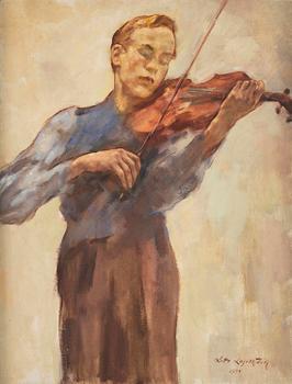 894. Lotte Laserstein, "Der Violinist Jouko Ilvonen".