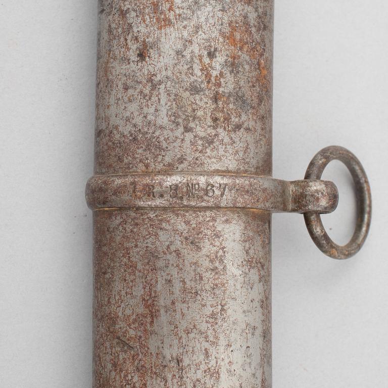 Sabre, Swedish, m/1825 for the hussars, with scabbard.