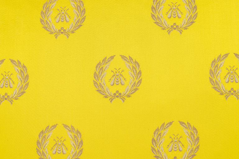 Cushions, two pieces, yellow silk from Tassinari & Chatel / Lelièvre.