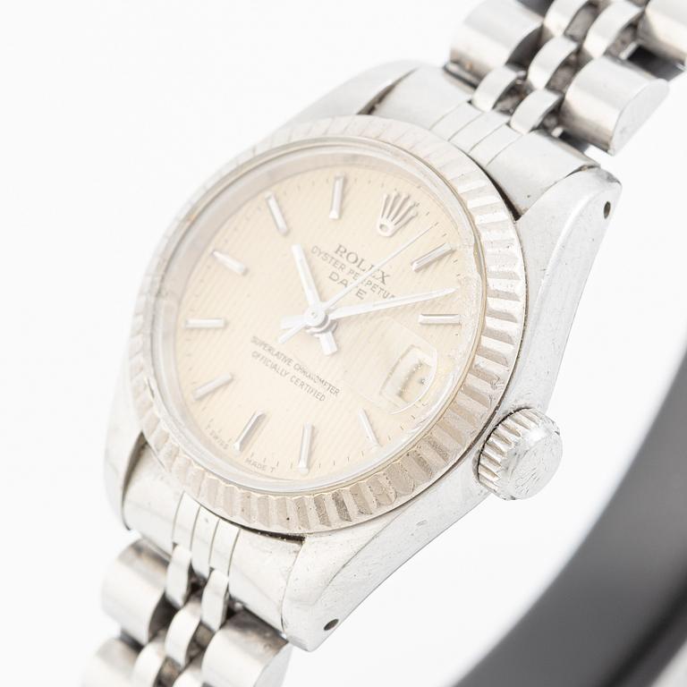 Rolex, Date, "Tapestry Dial", wristwatch, 26 mm.